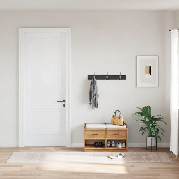 vidaXL Prateľn&yacute; koberec 80x300 cm b&eacute;žov&yacute;