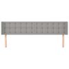 vidaXL Čelo postele so z&aacute;hybmi bledosiv&eacute; 183x16x78/88 cm l&aacute;tka