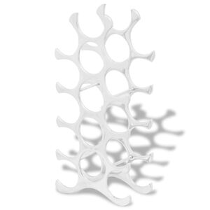 vidaXL Stojan na v&iacute;no na 15 flia&scaron;, strieborn&yacute;, hlin&iacute;kov&yacute;