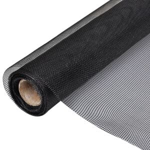 vidaXL Sieť proti hmyzu, sklen&eacute; vl&aacute;kno 100x500 cm, čierna