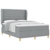 vidaXL Boxspring posteľ s matracom tmavo&scaron;ed&aacute; 90x190 cm Svetlosiv&aacute;