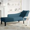 vidaXL Chaise Lounge s pravou lakťovou opierkou Blue Velvet