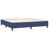 vidaXL Boxspring posteľ s matracom modr&aacute; 200x200 cm l&aacute;tka