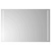 vidaXL Zrkadlo do k&uacute;peľne s LED Priehľadn&aacute; 60 x 40 cm tvrden&eacute; sklo