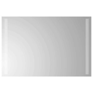 vidaXL Zrkadlo do k&uacute;peľne s LED Priehľadn&aacute; 60 x 40 cm tvrden&eacute; sklo