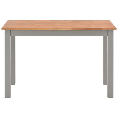 vidaXL Jedálenský stôl z dubového dreva 120x60x74 cm