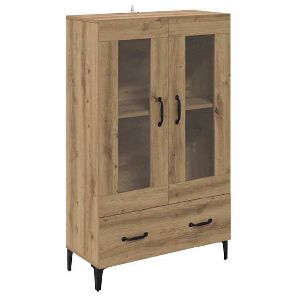 vidaXL Highboard so z&aacute;suvkou Remeseln&yacute; dub 70 x 31 x 115 cm