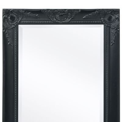 vidaXL Nástenné zrkadlo v barokovom štýle, 140x50 cm, čierne