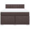 vidaXL Boxspring posteľ s matracom tmavohned&aacute; 140x190 cm l&aacute;tka