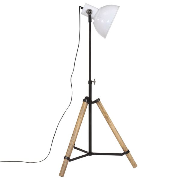 vidaXL Podlahov&aacute; lampa 25 W biela 75x75x90-150 cm E27