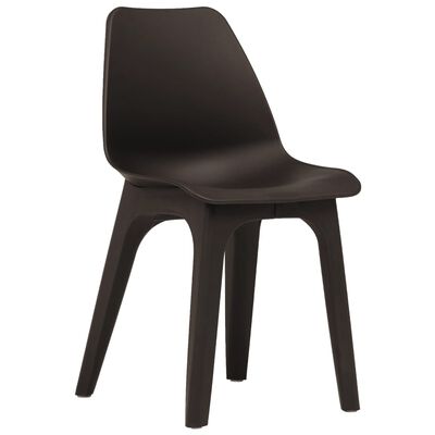 vidaXL Skladacie stoličky 2 ks hnedé plastové
