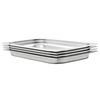 vidaXL Gastron&aacute;doby 4 ks, GN 1/1, 40 mm, nehrdzavej&uacute;ca oceľ