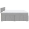 vidaXL Boxspring posteľ s matracom bledosiv&aacute; 180x200 cm l&aacute;tka