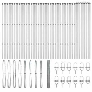 vidaXL Stĺp na plot. Strieborn&aacute;