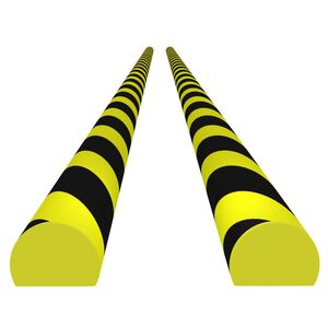 vidaXL Chr&aacute;niče hr&aacute;n 2 ks žlto-čierne 4x3x100 cm PU