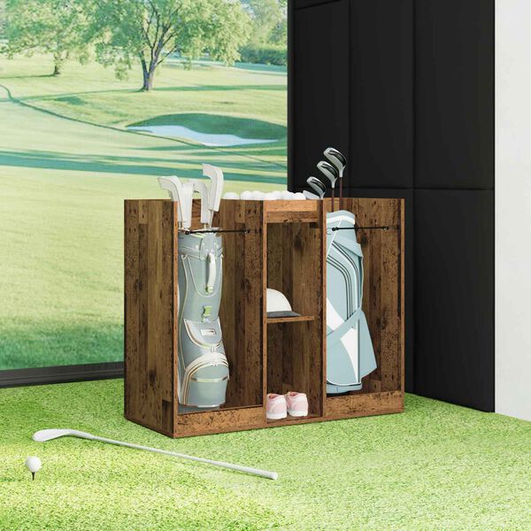 vidaXL Golfov&aacute; skriňa Jednofarebn&yacute; Star&eacute; drevo 102 x 45 x 85,5 cm