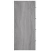 vidaXL Komoda so 4 zásuvkami 60x30,5x71 cm sivá sonoma