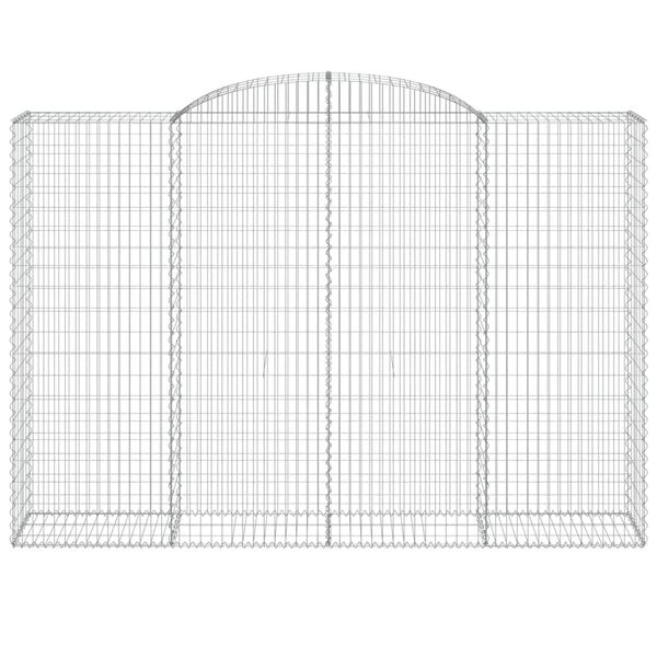 vidaXL Obl&uacute;kov&eacute; gabionov&eacute; ko&scaron;e 5ks 300x50x200/220cm pozinkovan&eacute; železo