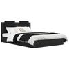 vidaXL R&aacute;m postele s čelom Čierny dub 160 x 200 cm Kompozitn&eacute; drevo