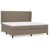 vidaXL Boxspring posteľ s matracom sivohned&yacute; 200x200 cm l&aacute;tka