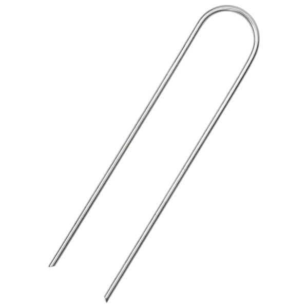 vidaXL Stanové kolíky v U tvare 25 ks 15x3,5 cm pozinkovaná oceľ