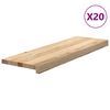 vidaXL Schodiskov&eacute; stupne 20 ks 80x30x2 cm neo&scaron;etren&yacute; dubov&yacute; mas&iacute;v