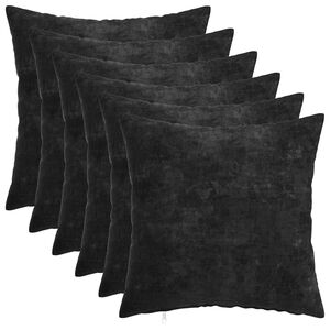 vidaXL Podložka 6 ks HEERLEN Antracitov&aacute; 30 x 30 cm Čenilov&aacute; tkanina