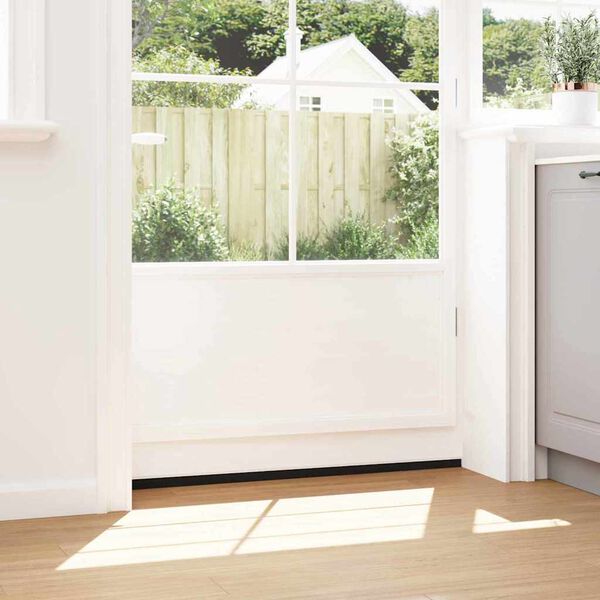 vidaXL Samolepiace tesnenia dver&iacute; s kefou 6 pcs Biela 100 cm