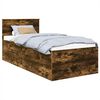vidaXL R&aacute;m postele Dymov&aacute; dub 90 x 190 cm Kompozitn&eacute; drevo