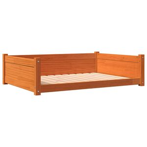 vidaXL Pelech pre psa voskovohned&yacute; 105,5x75,5x28 cm mas&iacute;vna borovica