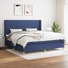 vidaXL Boxspring posteľ s matracom modr&aacute; 200x200 cm l&aacute;tka