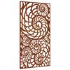 vidaXL Z&aacute;hradn&aacute; dekor&aacute;cia 105x55 cm, cortenov&aacute; oceľ, mu&scaron;le