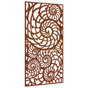 vidaXL Z&aacute;hradn&aacute; dekor&aacute;cia 105x55 cm, cortenov&aacute; oceľ, mu&scaron;le