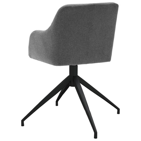 vidaXL Otočn&eacute; jed&aacute;lensk&eacute; stoličky 6 ks bledosiv&eacute; l&aacute;tka