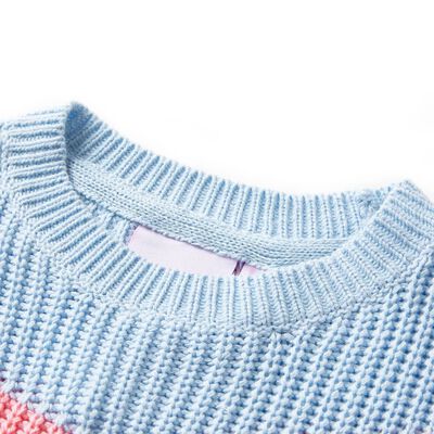 Detský sveter pletený modrý 92