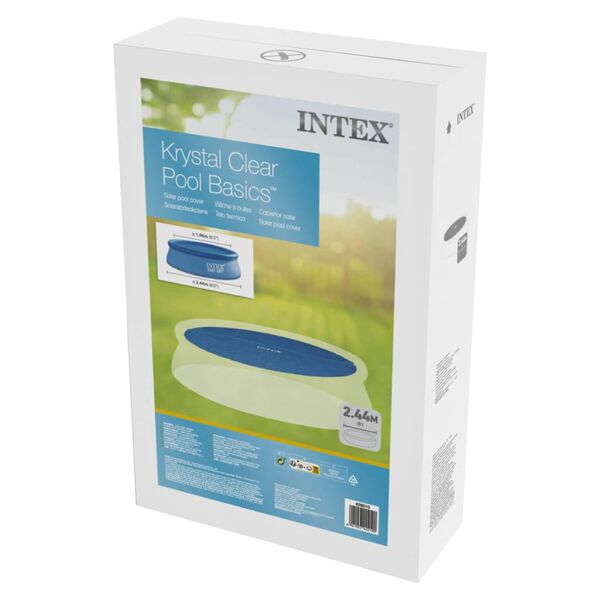 Intex Solárna bazénová plachta, modrá 206 cm, polyetylén