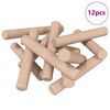 vidaXL Dreven&eacute; kol&iacute;ky 12 ks Hned&aacute; &Oslash; 6 x 40 mm Dreven&yacute; mas&iacute;v