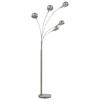 vidaXL Stojanová lampa strieborná 200 cm 5 x E14