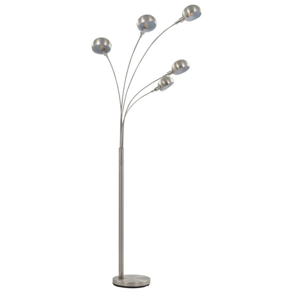 vidaXL Stojanová lampa strieborná 200 cm 5 x E14