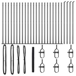 vidaXL Stĺp na plot. Siv&aacute;