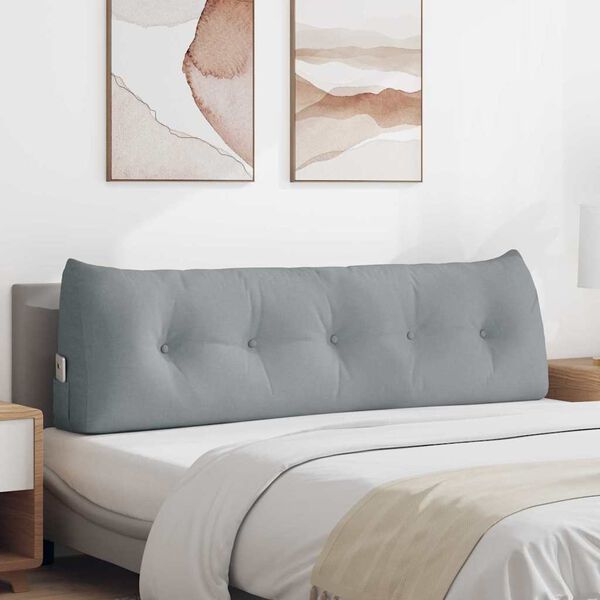 vidaXL Podu&scaron;ka na chrb&aacute;t Svetlosiv&aacute; 160 x 24 x 50 cm l&aacute;tka