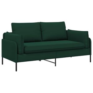 vidaXL 2-miestna pohovka 2-miestne Tmavozelen&aacute; 188 x 81 x 89 cm Zamat