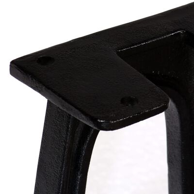 vidaXL Nohy na lavičku 2 ks, zaoblený rám v tvare A, liatina