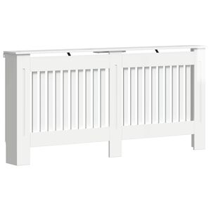 vidaXL Kryt radi&aacute;tora Vysok&yacute; lesk bielej 172 x 19 x 81,5 cm