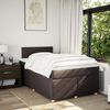 vidaXL Boxspring posteľ s matracom tmavohnedá 120x190 cm látka