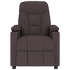 vidaXL Mas&aacute;žne kreslo, tmavohned&eacute;, l&aacute;tka