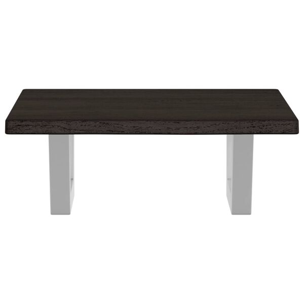 vidaXL Polica pod um&yacute;vadlo, n&aacute;stenn&aacute;, oceľ a dubov&yacute; mas&iacute;v