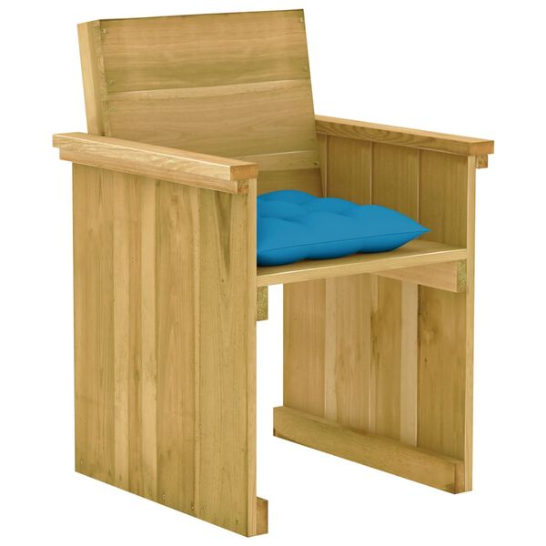 vidaXL 5-dielna z&aacute;hradn&aacute; jed&aacute;lensk&aacute; s&uacute;prava s podložkami, borovica