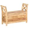 vidaXL Lavička do haly 103x33x72 cm mas&iacute;vne mangovn&iacute;kov&eacute; drevo