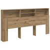 vidaXL Skrinka na čelo postele dub artisian 200x19x103,5cm komp. drevo